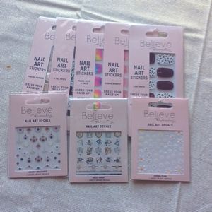 Nwt Nail Art Stickers Bundle